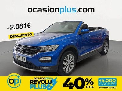 Usado VW T-Roc Cabriolet Style 115 CV (84 kW) 2021 Azul Descapotable