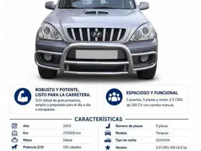 Usado Hyundai Terracan 150 CV (110 kW) 2003 Gris SUV