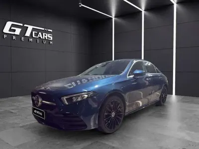 Usado Mercedes A250 AMG 218 CV (160 kW) 2021 Azul Berlina