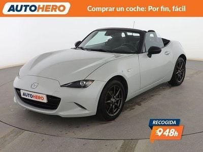 Gris Usado 2016 Mazda MX5 Luxury Descapotable | 19.599 € (Precio justo)