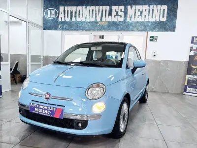 Usado Fiat 500 Lounge 95 CV (69 kW) 2011 Azul Utilitario