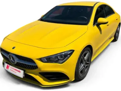 Usado Mercedes CLA200 150 CV (110 kW) 2020 Amarillo Coupe