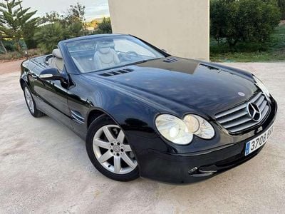 Usado Mercedes SL500 306 CV (225 kW) 2002 Negro Descapotable