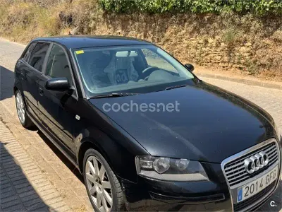 Usado Audi A3 105 CV (77 kW) 2008 Negro Utilitario