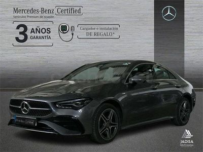 Gris Usado 2025 Mercedes CLA250e AMG line Berlina | 40.790 € (Precio justo)