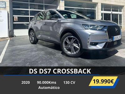 Usado DS Automobiles DS7 Crossback So Chic 130 CV (95 kW) 2020 Gris / plata SUV