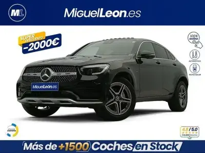 Usado Mercedes GLC300e 313 CV (230 kW) 2021 Negro Coupe