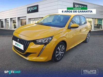 Usado Peugeot 208 Active 101 CV (74 kW) 2020 Amarillo Utilitario