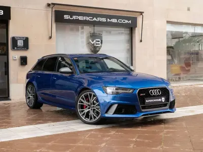 Usado Audi RS6 Performance 605 CV (444 kW) 2017 Azul Familiar