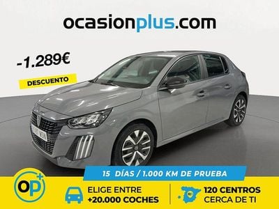 Usado Peugeot 208 Active 100 CV (73 kW) 2024 Gris Utilitario