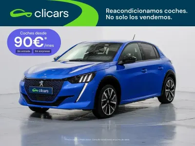 Usado Peugeot e-208 GT 100 kW (136 CV) 2021 Azul Utilitario