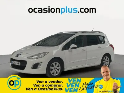 Usado Peugeot 308 Active 115 CV (84 kW) 2014 Blanco Familiar