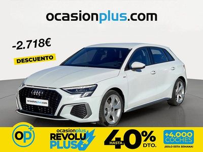 Usado Audi A3 S-Line 150 CV (110 kW) 2023 Blanco Berlina