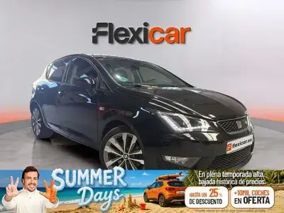 Usado Seat Ibiza FR 90 CV (66 kW) 2017 Negro Berlina