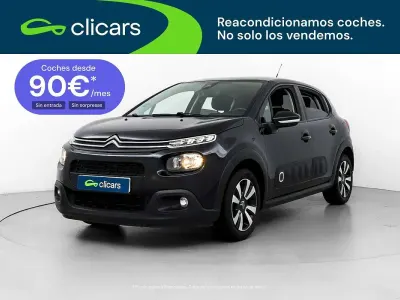 Usado Citroën C3 PureTech 82 CV (60 kW) 2018 Negro Utilitario