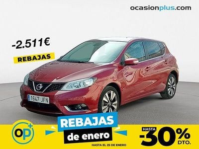 Rojo negro Usado 2015 Nissan Pulsar Tekna Berlina | 12.300 € (Precio justo)