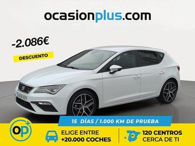 Usado Seat Leon FR 150 CV (110 kW) 2018 Blanco