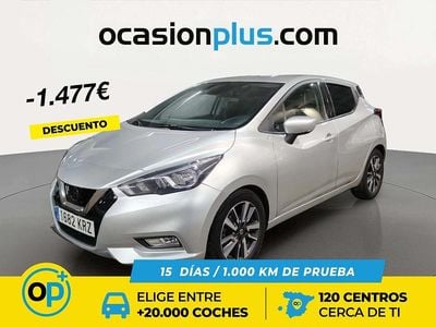 Usado Nissan Micra N-Connecta 90 CV (66 kW) 2018 Gris Utilitario