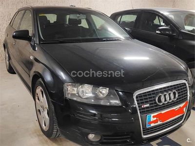 Usado Audi A3 Ambiente 140 CV (102 kW) 2005 Negro Utilitario