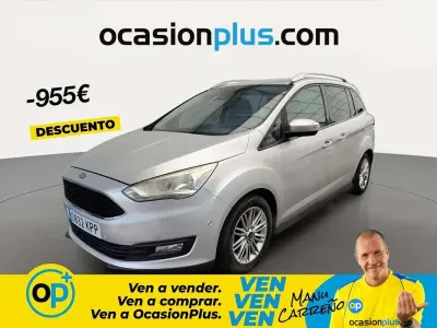 Usado Ford Grand C-Max Trend+ 125 CV (91 kW) 2018 Gris Monovolumen