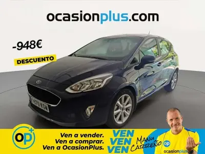 Usado Ford Fiesta Trend+ 101 CV (74 kW) 2017 Azul Utilitario