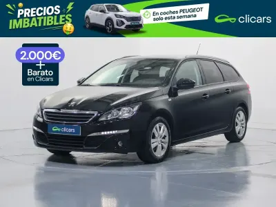 Usado Peugeot 308 SW Style 130 CV (95 kW) 2017 Negro Familiar