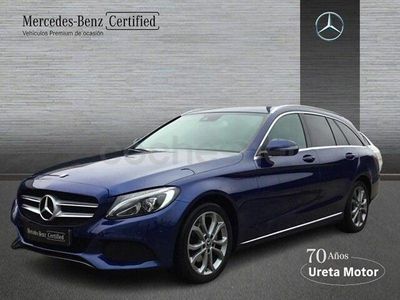 Usado Mercedes C220 170 CV (125 kW) 2018 Azul Familiar