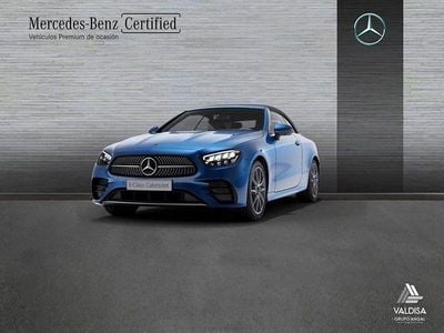 Usado Mercedes E220 AMG line 194 CV (142 kW) 2023 Azul Descapotable