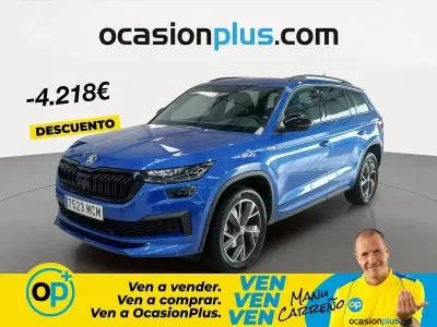 Usado Skoda Kodiaq SportLine 150 CV (110 kW) 2022 Azul SUV