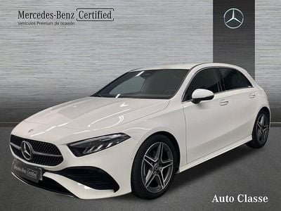 Usado Mercedes A200 AMG line 150 CV (110 kW) 2023 Blanco polar Berlina