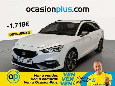 Usado Seat Leon ST FR 150 CV (110 kW) 2021 Blanco Familiar