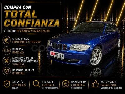 Usado BMW 120 150 CV (110 kW) 2007 Azul Utilitario