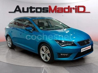 Azul Usado 2015 Seat Leon FR Familiar | 12.990 € (Precio justo)