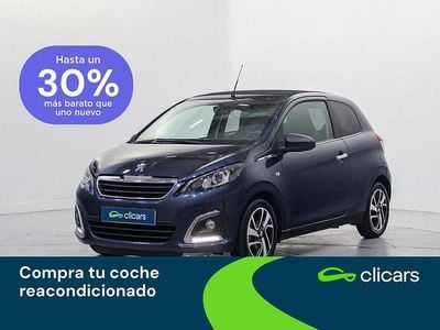 Usado Peugeot 108 Allure 82 CV (60 kW) 2014 Azul Utilitario