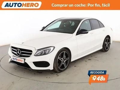 Brugt Mercedes C220 AMG line 194 HK (142 kW) 2018 Hvid Sedan