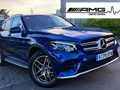 Usado Mercedes GLC250 211 CV (155 kW) 2018 Azul SUV