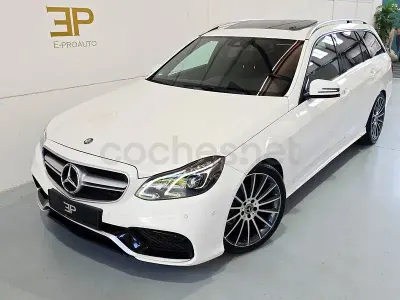 Usado Mercedes E200 Avantgarde 136 CV (100 kW) 2014 Blanco Familiar