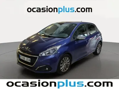 Usado Peugeot 208 Style 100 CV (73 kW) 2016 Azul Utilitario