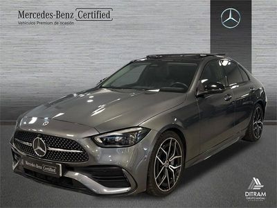 Usado Mercedes C220 AMG line 200 CV (147 kW) 2024 Gris selenita Berlina