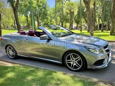 Usado Mercedes E220 170 CV (125 kW) 2015 Gris / plata Descapotable