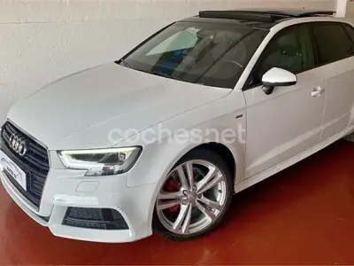 Usado Audi A3 S-Line 116 CV (85 kW) 2019 Blanco Berlina