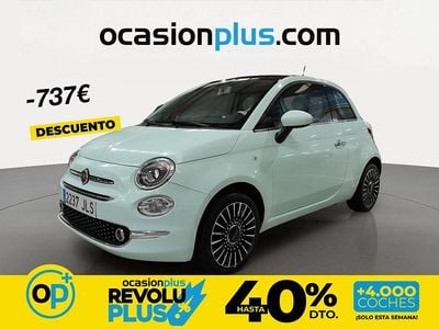 Usado Fiat 500 Lounge 69 CV (50 kW) 2016 Verde Utilitario
