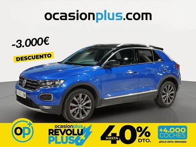Usado VW T-Roc Sportline 150 CV (110 kW) 2019 Azul SUV