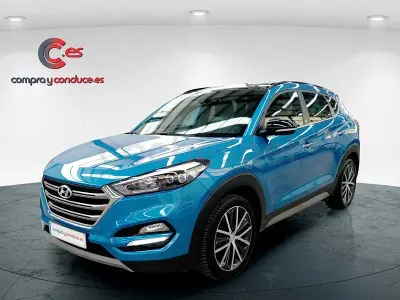 Usado Hyundai Tucson GO! 176 CV (129 kW) 2018 Azul SUV