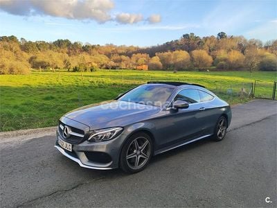 Usado Mercedes C250 AMG line 204 CV (150 kW) 2016 Gris / plata Coupe
