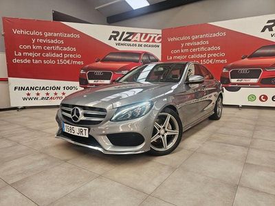 Gris / plata Usado 2016 Mercedes C220 AMG line Berlina | 17.999 € (Precio justo)