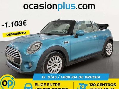 Usado Mini One Cabriolet 102 CV (75 kW) 2016 Azul Descapotable