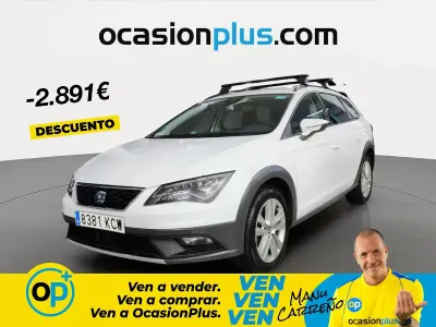 Usado Seat Leon 4Drive 184 CV (135 kW) 2017 Blanco Familiar