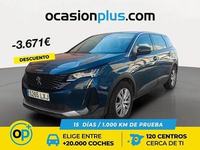 Usado Peugeot 5008 Active 130 CV (95 kW) 2022 Azul SUV