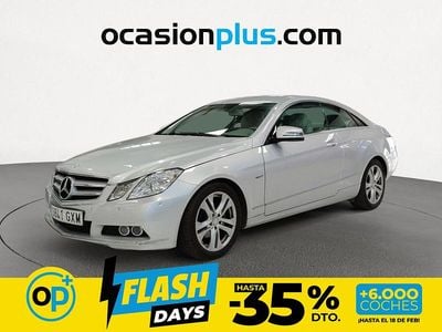 Usado Mercedes E200 Avantgarde 184 CV (135 kW) 2010 Gris plata Coupe
